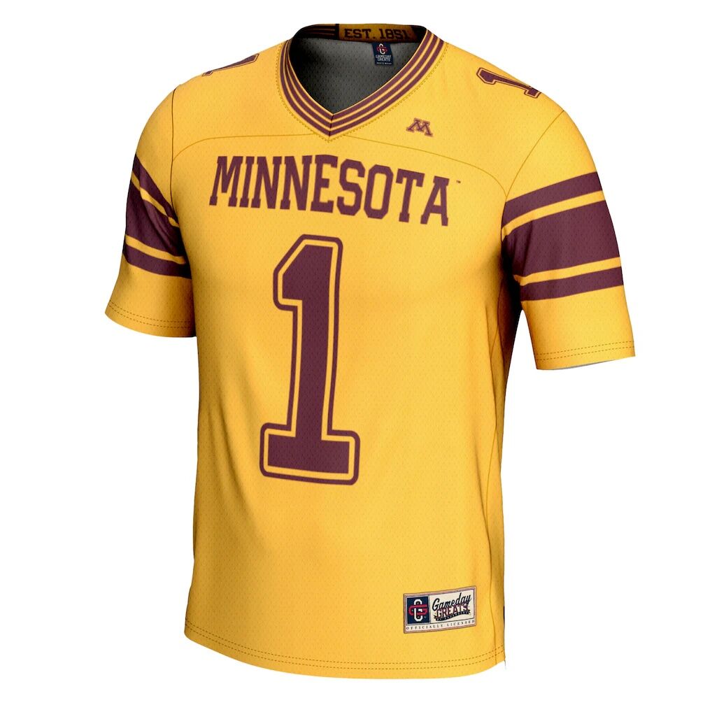 #1 Minnesota Golden Gophers GameDay Greats Football Jersey