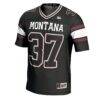 #37 Montana Grizzlies GameDay Greats Football Jersey - Black - Side View