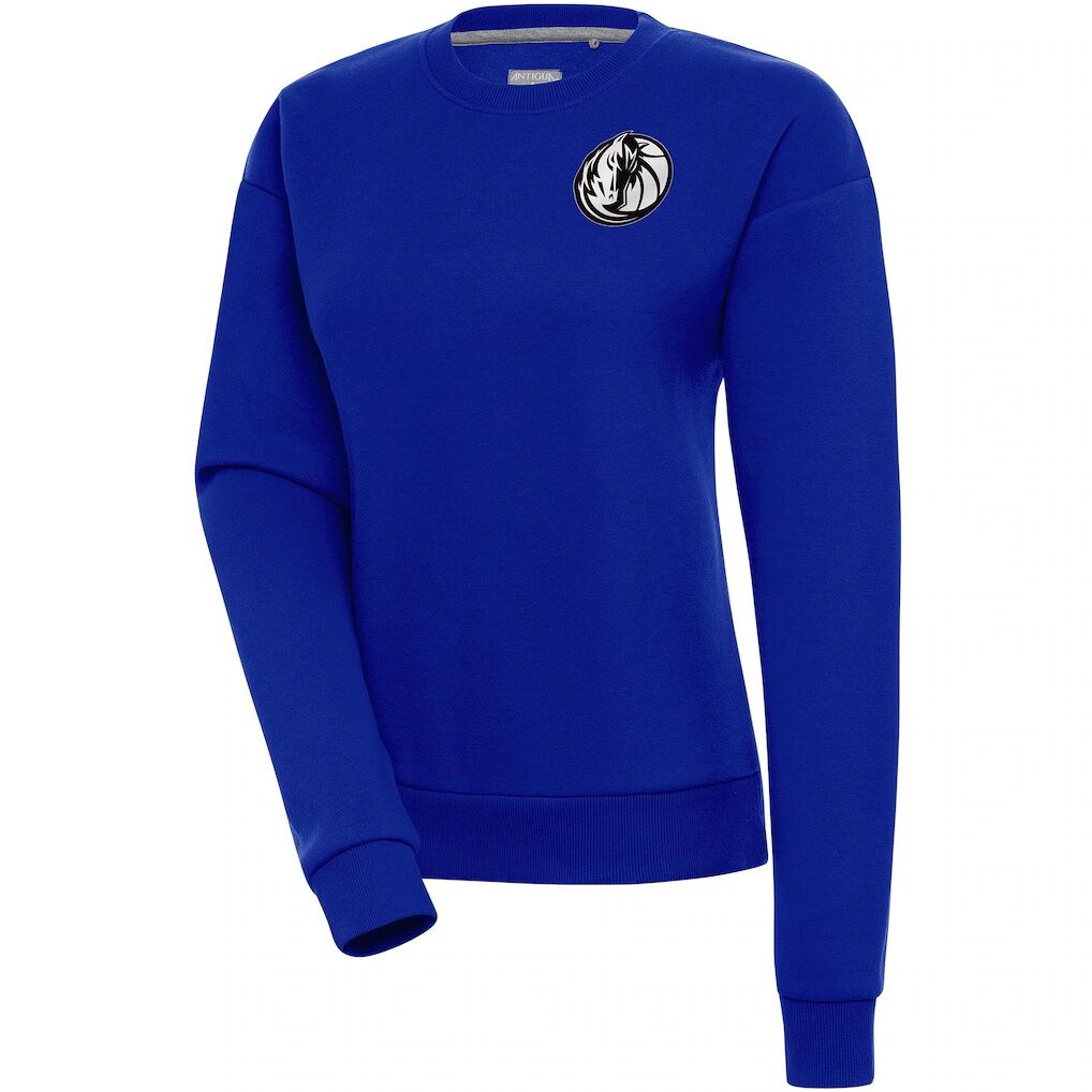 Dallas Mavericks Antigua Women's Brushed Metallic Victory Pullover Sweatshirt
