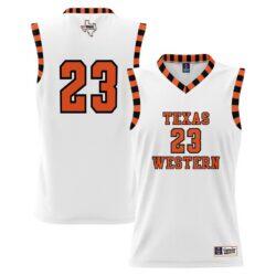 UTEP Miners GameDay Greats Throwback Basketball Jersey - White - Front View