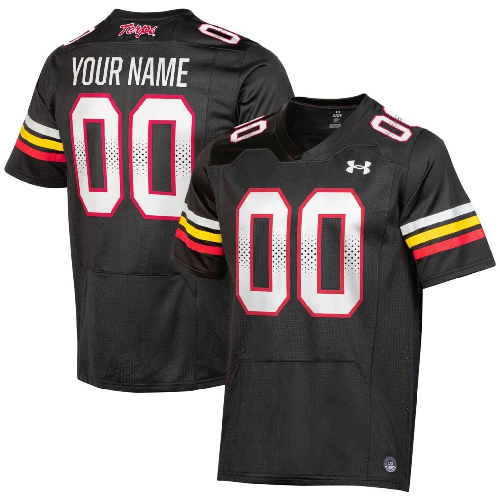 Maryland Terrapins Under Armour Custom Replica Football Jersey