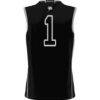 #1 New Hampshire Wildcats GameDay Greats Unisex Lightweight Basketball Jersey - Black - Detail View