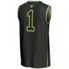 #1 South Florida Bulls GameDay Greats Unisex Lightweight Basketball Jersey - Black - Detail View