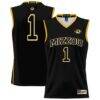 #1 Missouri Tigers GameDay Greats Unisex Lightweight Basketball Jersey - Black - Front View