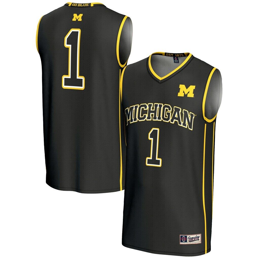 #1 Michigan Wolverines GameDay Greats Unisex Lightweight Basketball Jersey