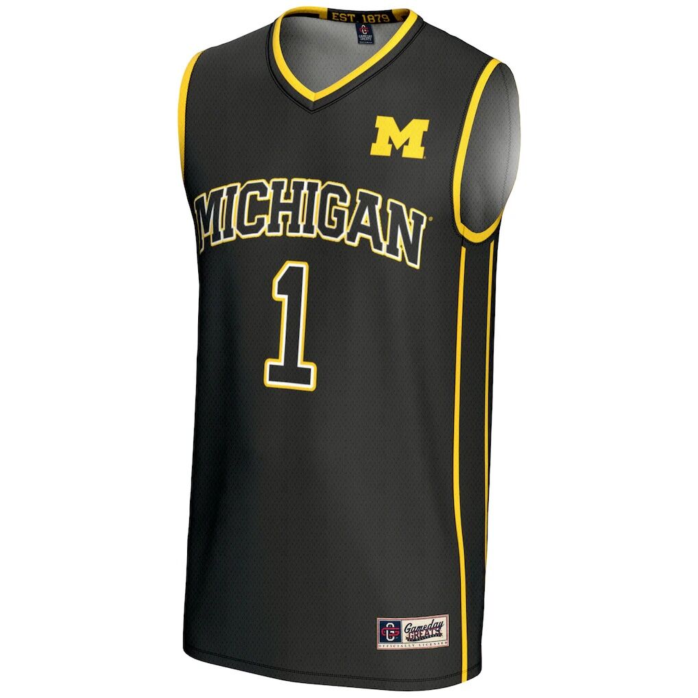 #1 Michigan Wolverines GameDay Greats Unisex Lightweight Basketball Jersey
