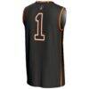 #1 Oklahoma State Cowboys GameDay Greats Unisex Lightweight Basketball Jersey - Black - Detail View