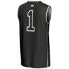 #1 New Hampshire Wildcats GameDay Greats Youth Lightweight Basketball Jersey - Black - Detail View