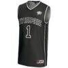 #1 New Hampshire Wildcats GameDay Greats Youth Lightweight Basketball Jersey - Black - Side View