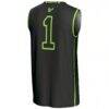 #1 South Florida Bulls GameDay Greats Youth Lightweight Basketball Jersey - Black - Detail View
