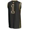 #1 Missouri Tigers GameDay Greats Youth Lightweight Basketball Jersey - Black - Detail View