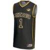 #1 Missouri Tigers GameDay Greats Youth Lightweight Basketball Jersey - Black - Side View