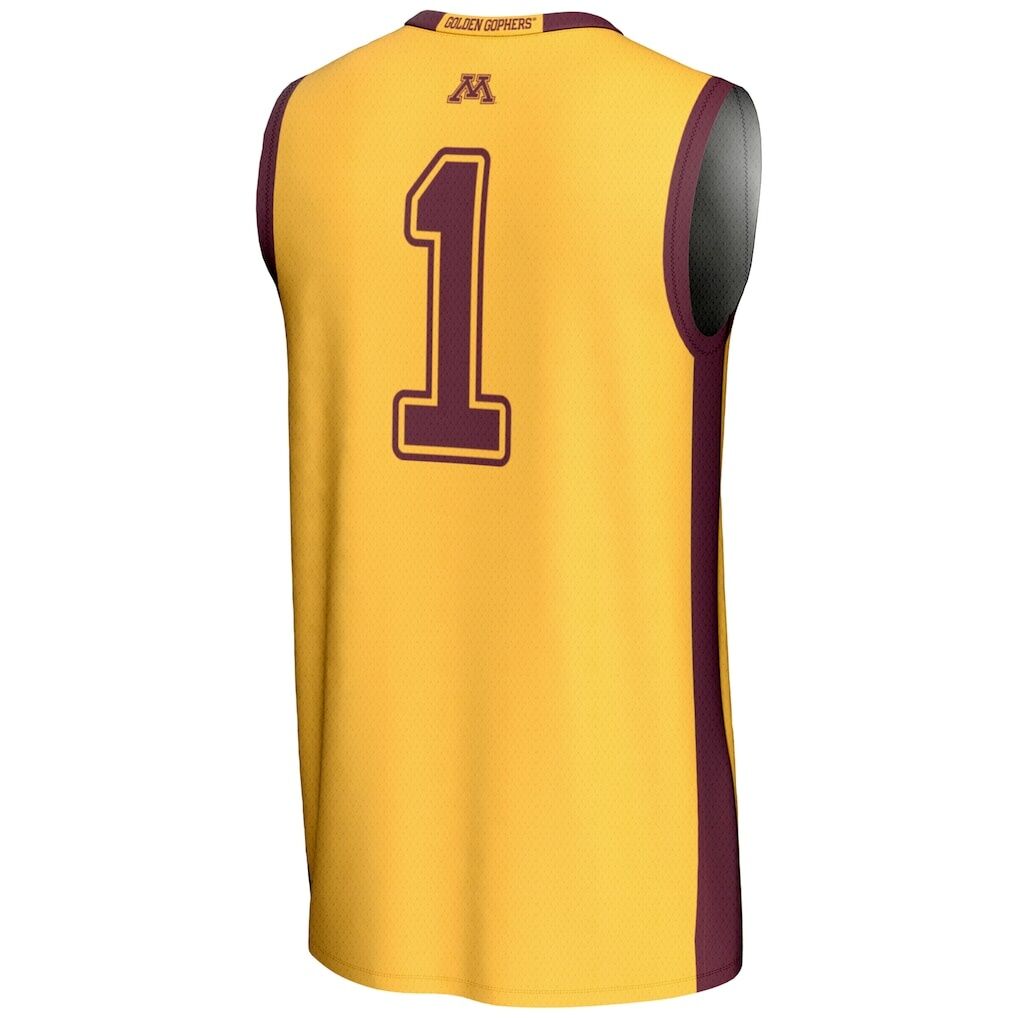 #1 Minnesota Golden Gophers GameDay Greats Unisex Lightweight Basketball Jersey