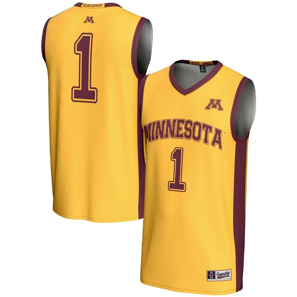 #1 Minnesota Golden Gophers GameDay Greats Unisex Lightweight Basketball Jersey