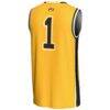 #1 Missouri Tigers GameDay Greats Unisex Lightweight Basketball Jersey - Gold - Detail View