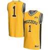 #1 Missouri Tigers GameDay Greats Unisex Lightweight Basketball Jersey - Gold - Front View