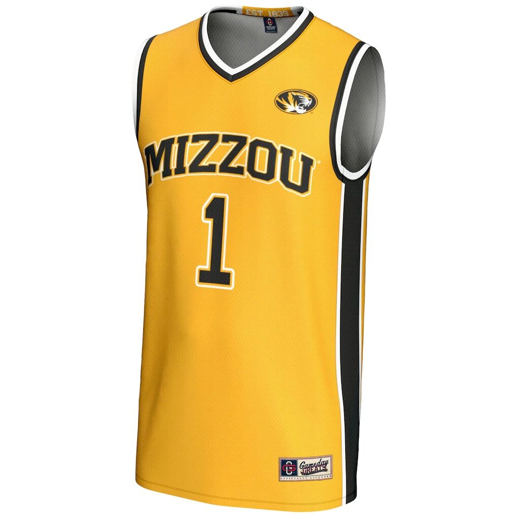 #1 Missouri Tigers GameDay Greats Unisex Lightweight Basketball Jersey
