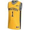 #1 Missouri Tigers GameDay Greats Youth Lightweight Basketball Jersey - Gold - Side View