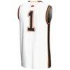 #1 Oklahoma State Cowboys GameDay Greats Unisex Lightweight Basketball Jersey - White - Detail View