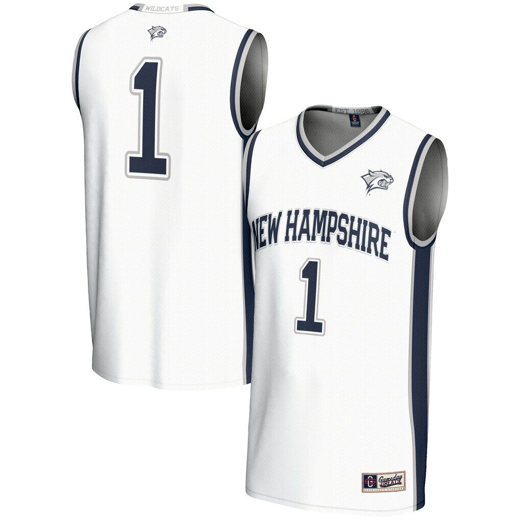 #1 New Hampshire Wildcats GameDay Greats Unisex Lightweight Basketball Jersey