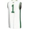 #1 South Florida Bulls GameDay Greats Youth Lightweight Basketball Jersey - White - Detail View