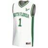 #1 South Florida Bulls GameDay Greats Youth Lightweight Basketball Jersey - White - Side View