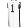 #1 New Hampshire Wildcats GameDay Greats Youth Lightweight Basketball Jersey - White - Detail View
