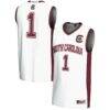#1 South Carolina Gamecocks GameDay Greats Youth Lightweight Basketball Jersey - White - Front View