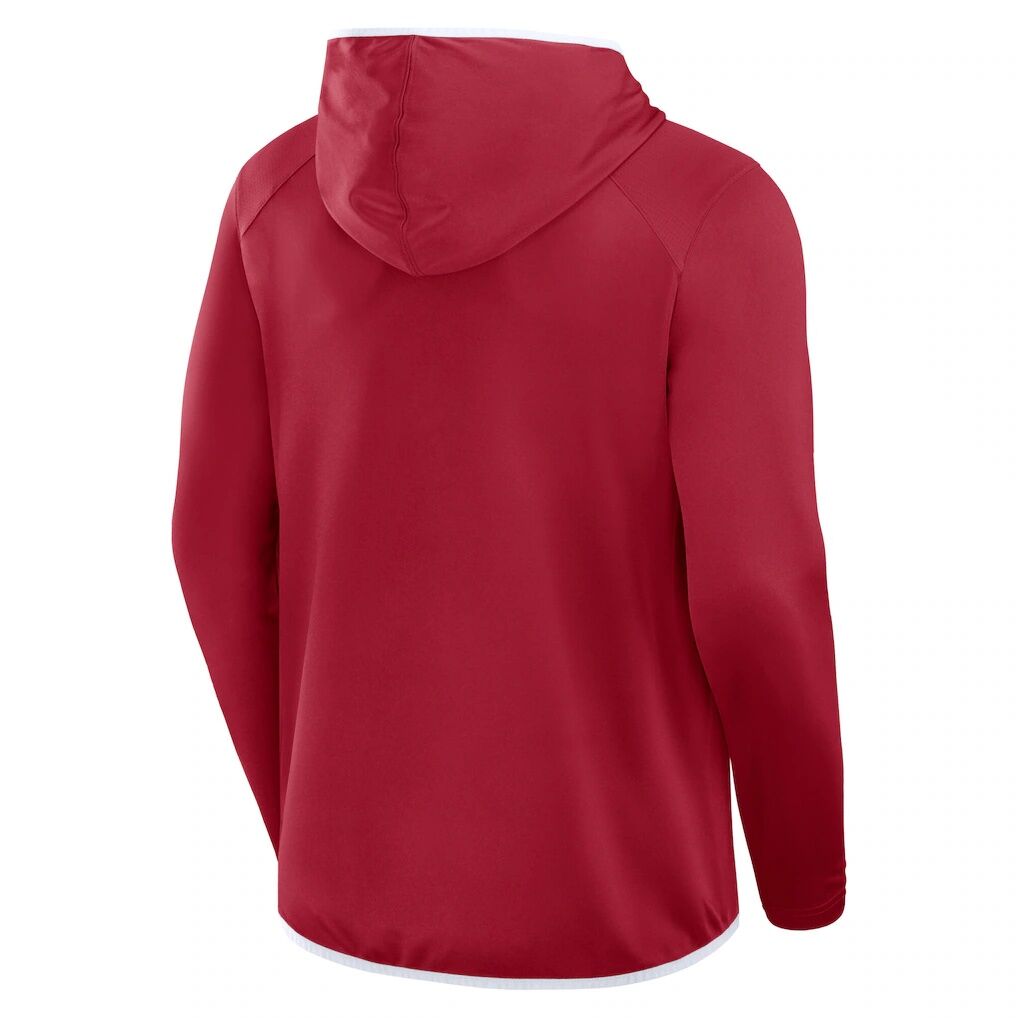 Oklahoma Sooners Fashion7 Transitional Pullover Hoodie T-Shirt - Cardinal/White