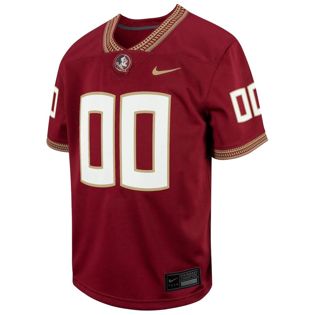 Florida State Seminoles Nike Youth Custom Replica Football Game Jersey - Garnet