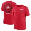 San Francisco 49ers Nike Rewind 2-Hit Tri-Blend T-Shirt - - Front View