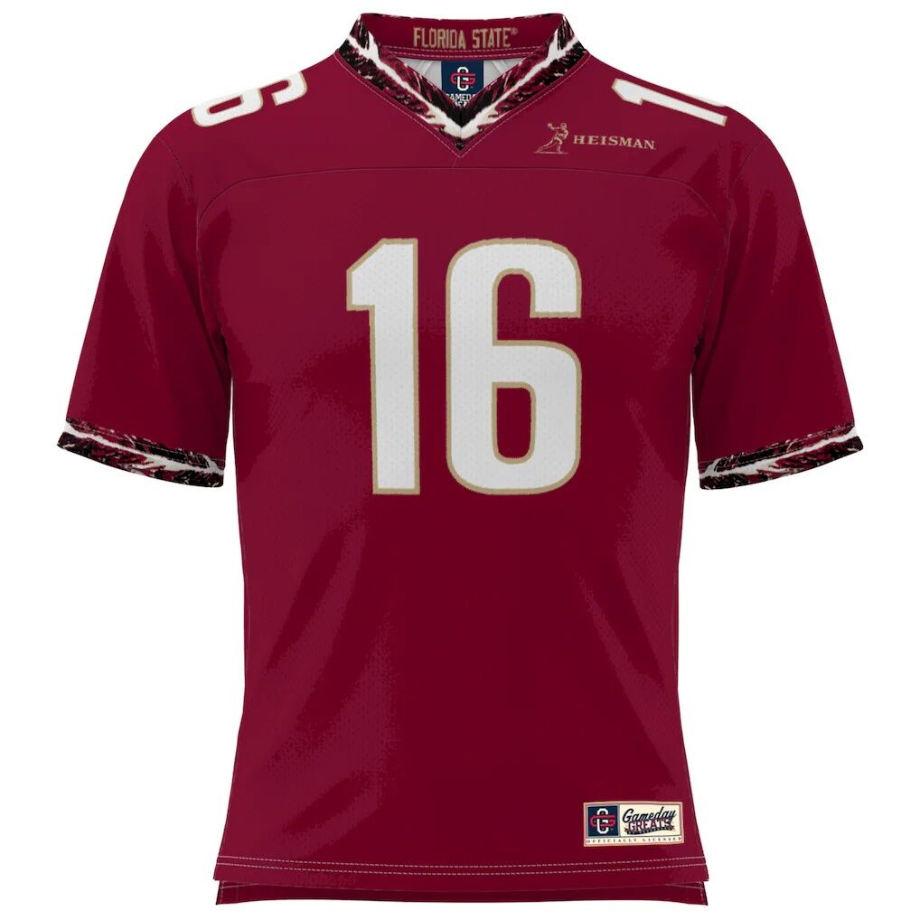 Chris Weinke Florida State Seminoles Heisman Football Jersey - Garnet