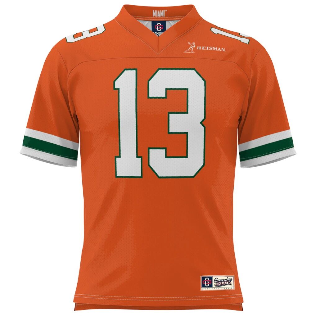 Gino Torretta Miami Hurricanes Heisman Football Jersey