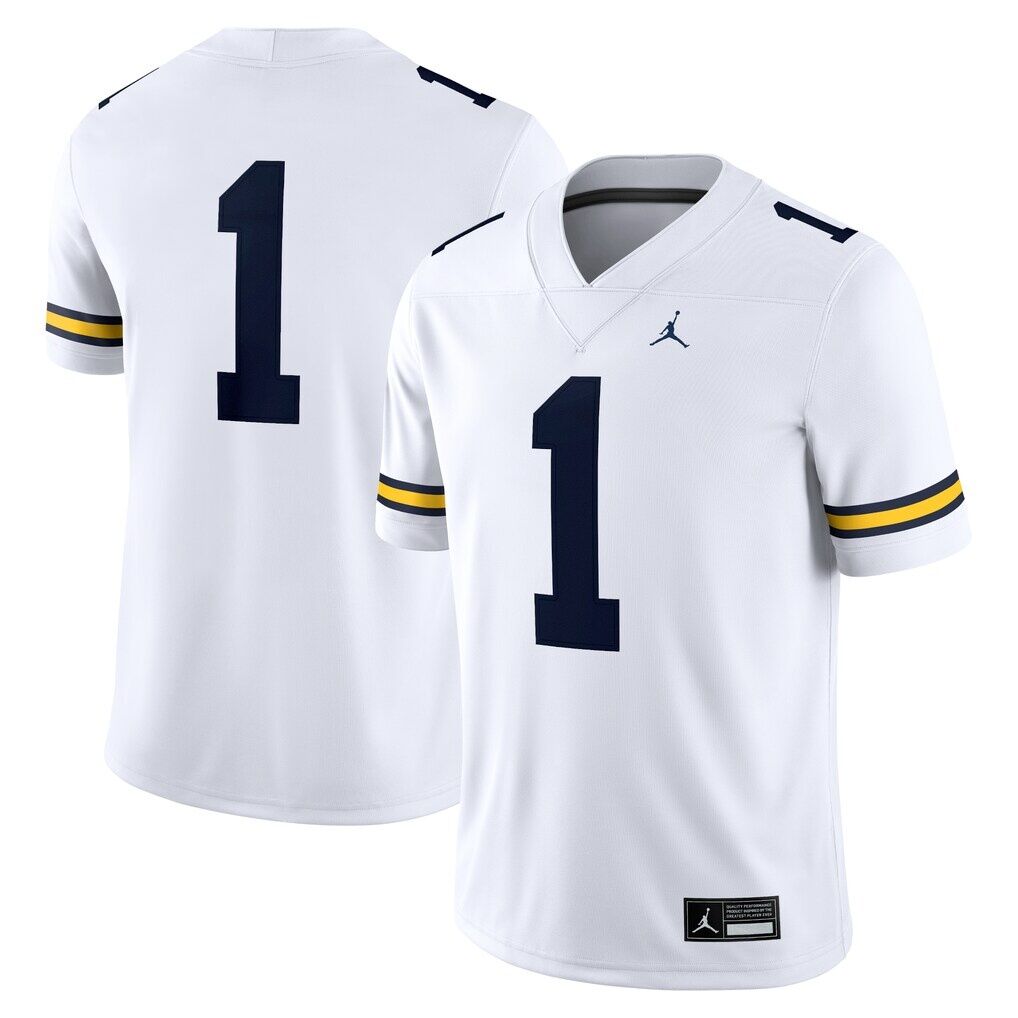 #1 Michigan Wolverines Jordan Brand Game Jersey