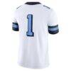 #1 North Carolina Tar Heels Jordan Brand Alternate Game Jersey - White - Detail View