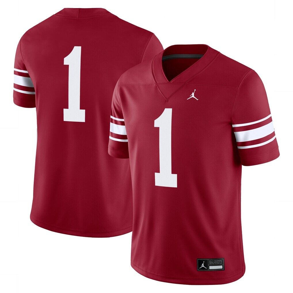 #1 Oklahoma Sooners Jordan Brand Throwback Alternate Game Jersey