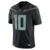 Justin Herbert Oregon Ducks Nike Alumni Game Jersey - Black - Side View