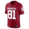 Mark Andrews Oklahoma Sooners Jordan Brand Alumni Player Game Jersey - Crimson - Side View