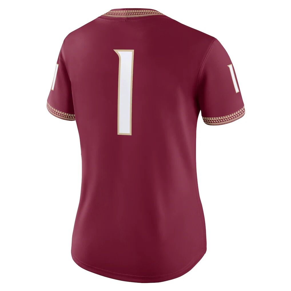 #1 Florida State Seminoles Nike Women's Game Jersey - Garnet