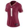 #1 Florida State Seminoles Nike Women's Game Jersey - - Side View