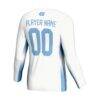 North Carolina Tar Heels GameDay Greats Unisex NIL Pick-A-Player Lightweight Women's Volleyball Jersey - White - Detail View