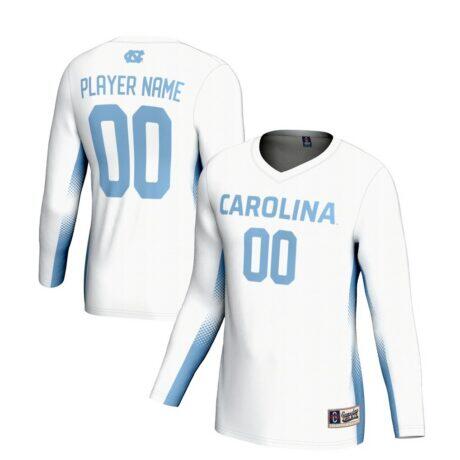 North Carolina Tar Heels GameDay Greats Youth NIL Pick-A-Player Lightweight Women's Volleyball Jersey - White - Front View