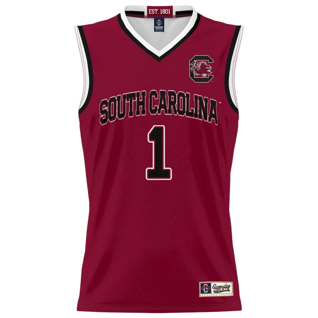 #1 South Carolina Gamecocks GameDay Greats Lightweight Basketball Fashion Jersey - Garnet