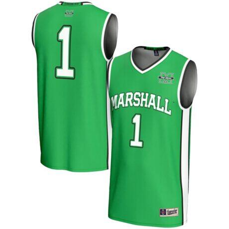 #1 Marshall Thundering Herd GameDay Greats Lightweight Basketball Fashion Jersey - Kelly Green