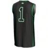 #1 North Dakota GameDay Greats Lightweight Basketball Fashion Jersey - Black - Detail View