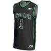 #1 North Dakota GameDay Greats Lightweight Basketball Fashion Jersey - Black - Side View