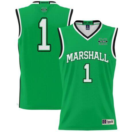 #1 Marshall Thundering Herd GameDay Greats Youth Lightweight Basketball Fashion Jersey - Kelly Green