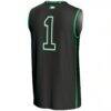#1 North Dakota GameDay Greats Youth Lightweight Basketball Fashion Jersey - Black - Detail View