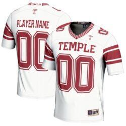 Temple Owls GameDay Greats Youth NIL Pick-A-Player Football Jersey - White - Front View