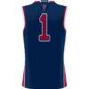 #1 Pennsylvania Quakers GameDay Greats Unisex Lightweight Basketball Jersey - Navy - Detail View